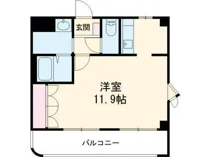 フルハウス夢の森(ワンルーム/2階)の間取り写真