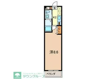 フローレス七番館 913813(1K/3階)の間取り写真