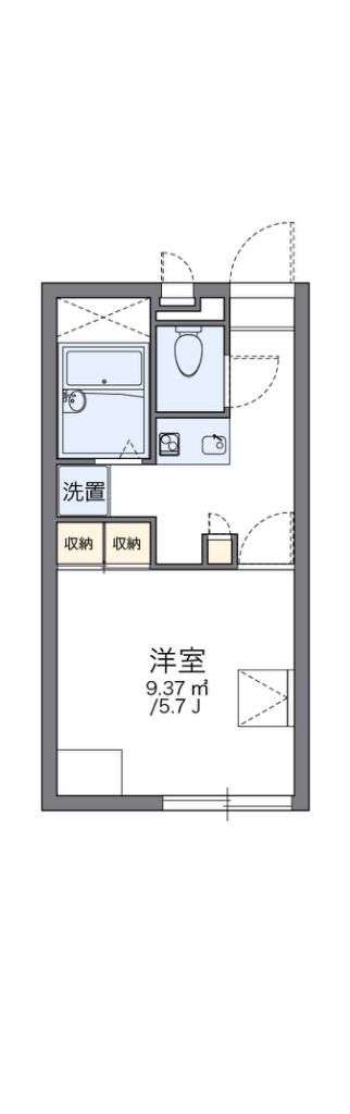 レオパレス西が丘(1K/2階)の間取り写真