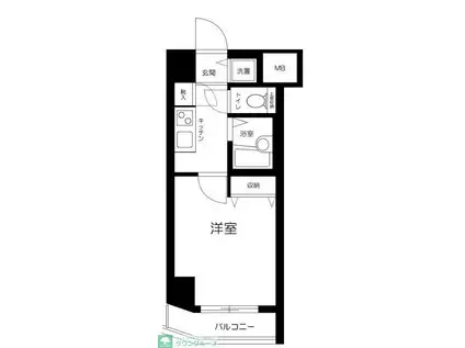 ユーコート上池袋(1K/1階)の間取り写真