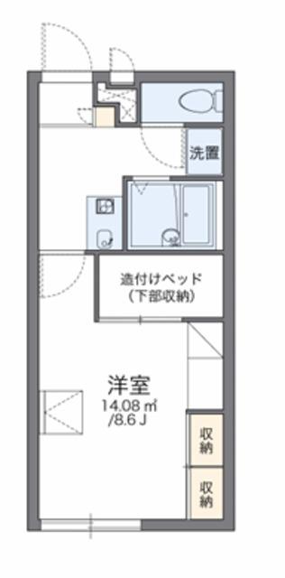 レオパレス幸(1K/1階)の間取り写真