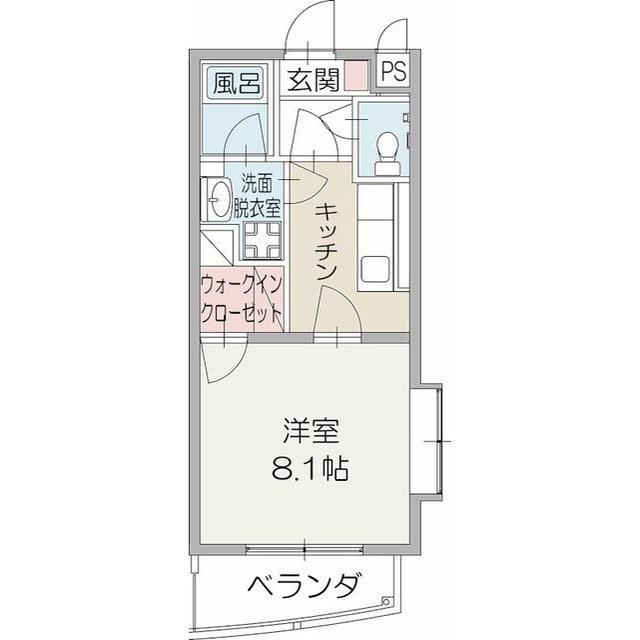 サーパスデイ(1K/1階)の間取り写真