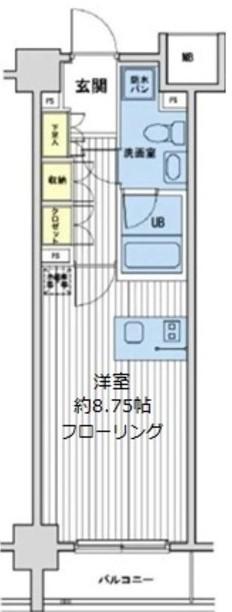 リエトコート向島(ワンルーム/2階)の間取り写真