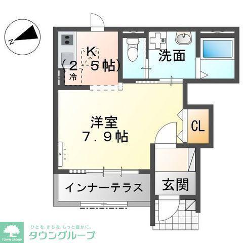 ラック フォレスト(1K/1階)の間取り写真