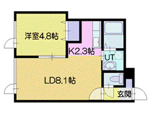 MAYS(1LDK/2階)の間取り写真