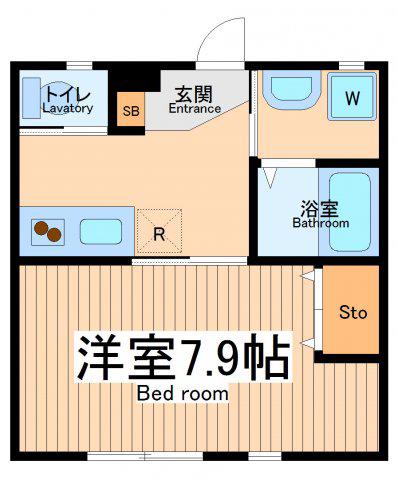 メゾングラッド(1K/1階)の間取り写真