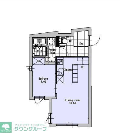 EXAM高円寺南(1LDK/1階)の間取り写真