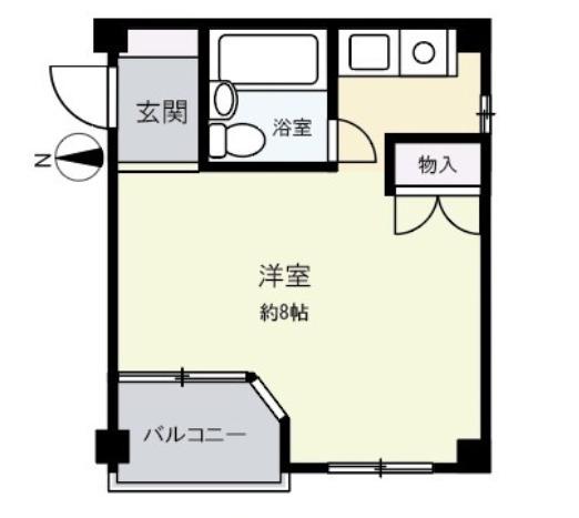 エトワールヴィルR永和駅前(ワンルーム/2階)の間取り写真