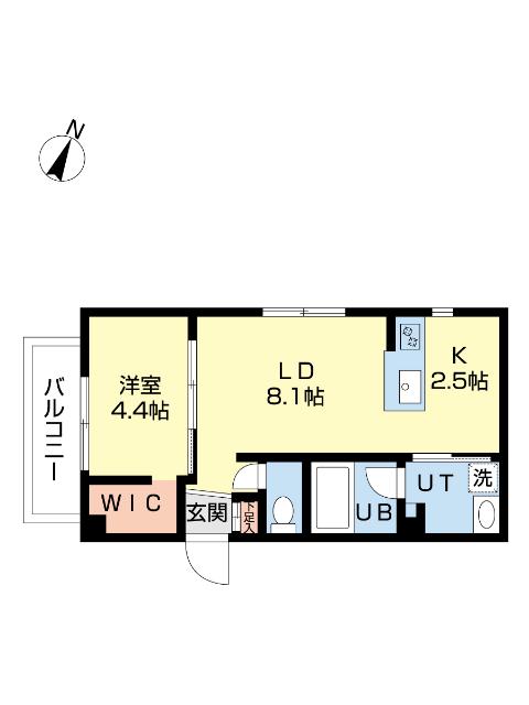 LCREATE新さっぽろ(1LDK/3階)の間取り写真