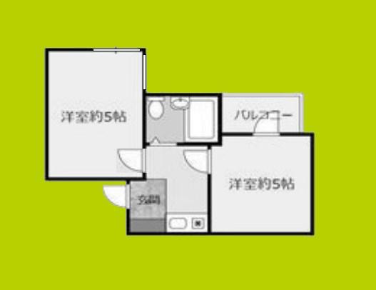 花KAWA(2K/2階)の間取り写真