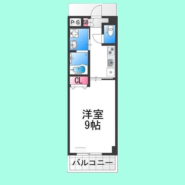 サザンクレスト堺(1K/6階)の間取り写真