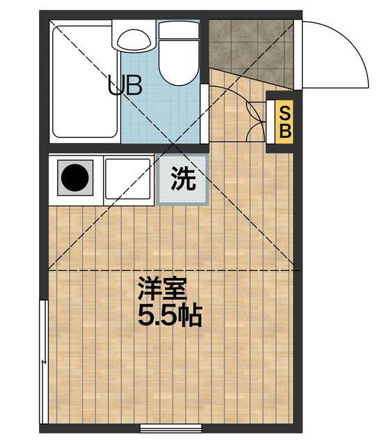 MY PLAN 阿佐谷南(ワンルーム/2階)の間取り写真