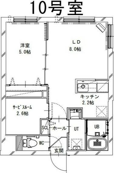 PARTIRE 裏参道(1SLDK/1階)の間取り写真
