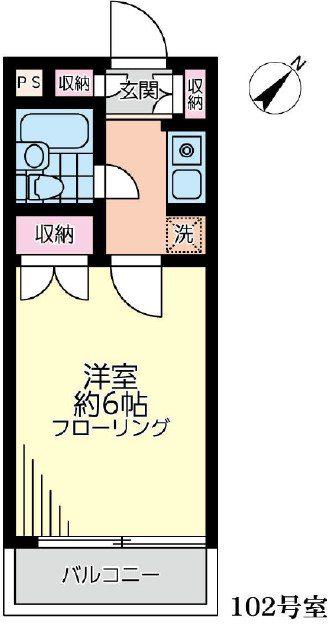 マイステージ上北沢II(1K/1階)の間取り写真