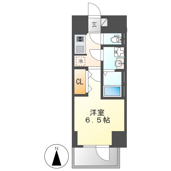 S-RESIDENCE名駅太閤(1K/13階)の間取り写真