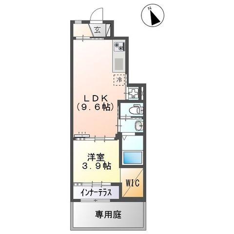 MAISON DE CHOU SHOU(1LDK/1階)の間取り写真