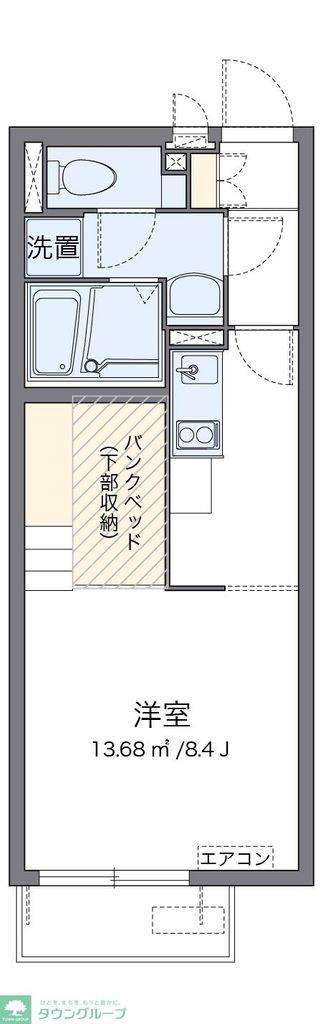 ミランダKEEP NEXTII(ワンルーム/1階)の間取り写真