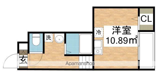 リック城南(ワンルーム/1階)の間取り写真