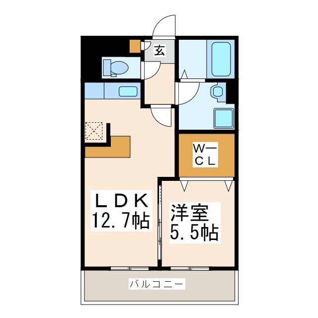 サニーハウス弐番館(1LDK/2階)の間取り写真