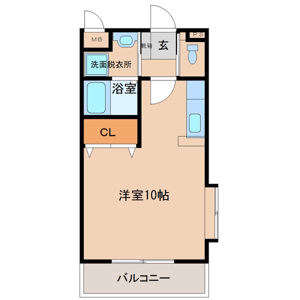 さくらマンション(ワンルーム/2階)の間取り写真