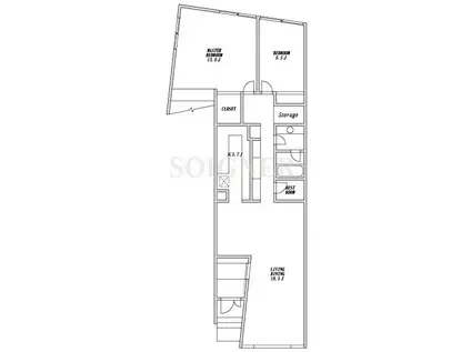 目白セクエンツァ(2SLDK/1階)の間取り写真