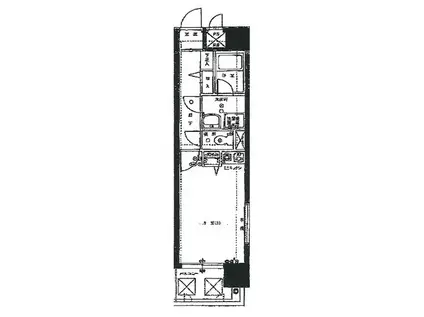 ライオンズマンション岡山内山下(ワンルーム/7階)の間取り写真