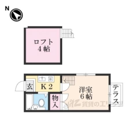 レオパレスダ・カーポ(1K/1階)の間取り写真