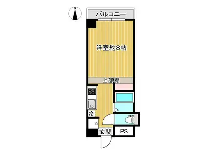 丸福ビル(ワンルーム/5階)の間取り写真