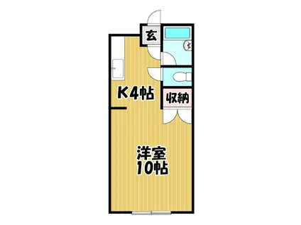 アーバン38(1K/2階)の間取り写真