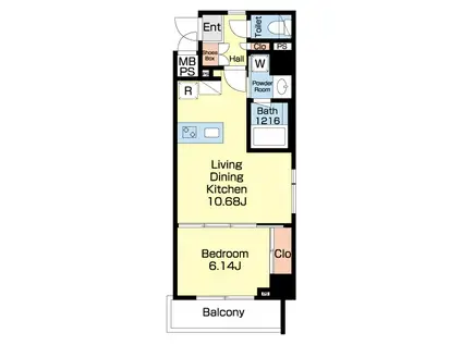 ライフステージ.浦和東(1LDK/6階)の間取り写真