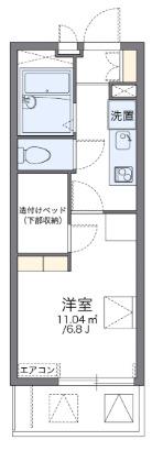 レオパレスWING西淀(1K/2階)の間取り写真