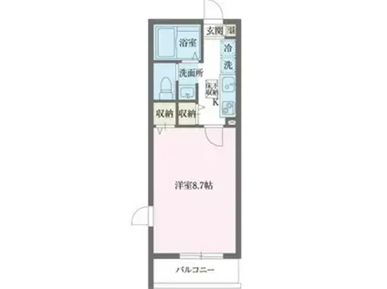 エルスタンザ赤羽(1K/2階)の間取り写真