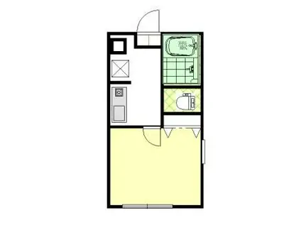 メゾンクオーレ(1K/1階)の間取り写真