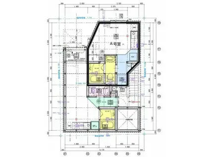 下谷1丁目アパート(ワンルーム/3階)の間取り写真
