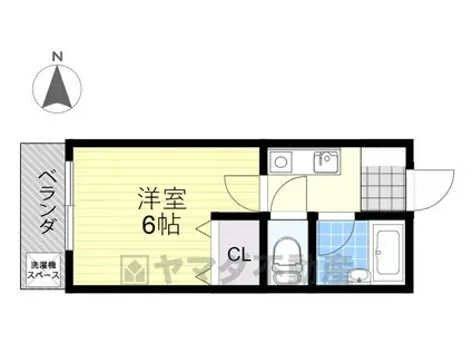 ヒロサワビル(1K/2階)の間取り写真