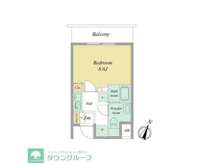 IL MEZZO DI TOKYOUNO(1K/7階)の間取り写真