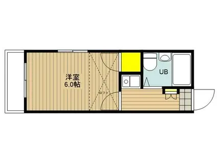 エスト天沼(1K/1階)の間取り写真