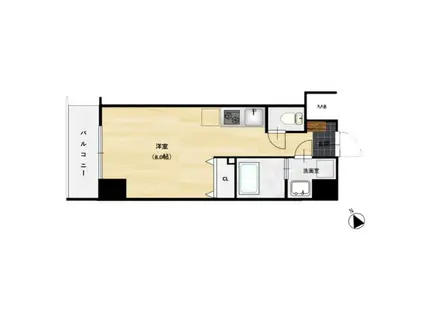 ルミノーサ堺(ワンルーム/2階)の間取り写真