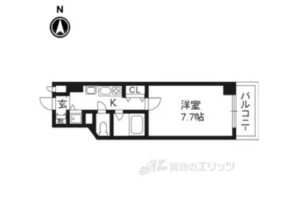 ランドマークシティ京都烏丸五条(1K/6階)の間取り写真