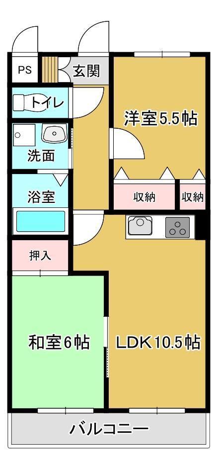 セブンス・ヘブン今(3LDK/4階)の間取り写真