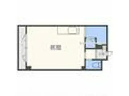 ハナブサビル(ワンルーム/3階)の間取り写真