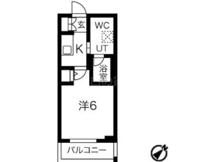 スパシエガーデン川崎梶ケ谷(1K/4階)の間取り写真