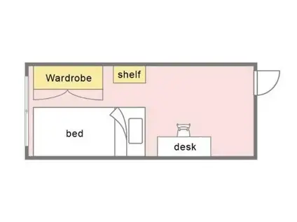 力行会館 国際館(ワンルーム/3階)の間取り写真