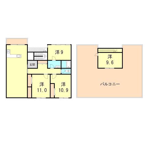 オリエントマンション(5LDK/3階)の間取り写真
