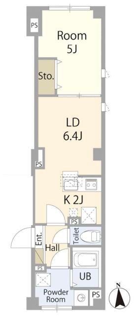 プレゾン(1LDK/1階)の間取り写真