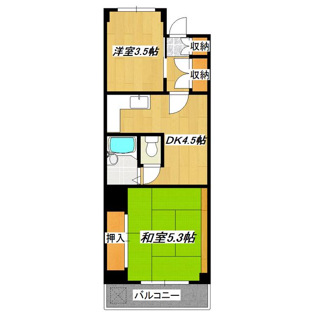 柴又STマンション(2DK/1階)の間取り写真