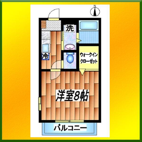ROYAL TWICEI(1K/2階)の間取り写真