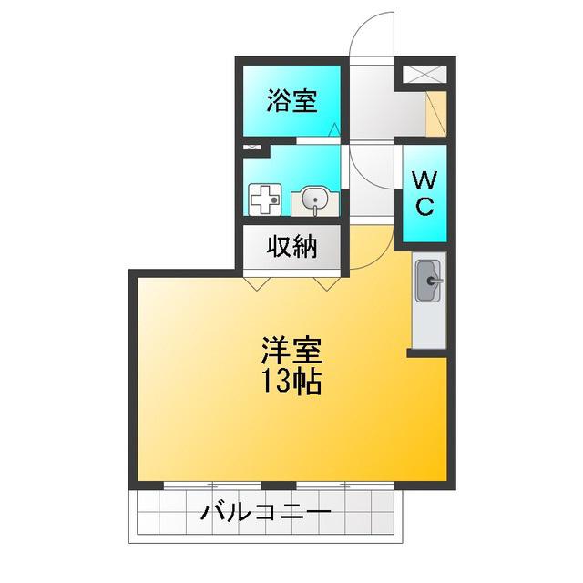 セジュール井草 I II(ワンルーム/3階)の間取り写真