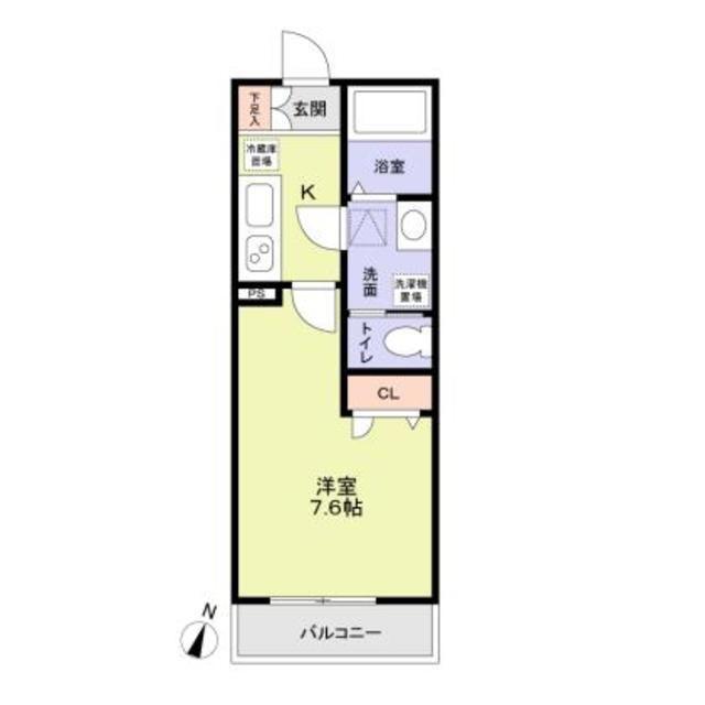 LUMIERE(1K/1階)の間取り写真