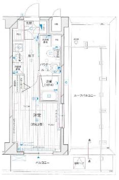 メインステージ川崎III(1K/6階)の間取り写真